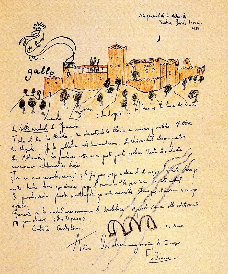 manuscrit de G. Lorca