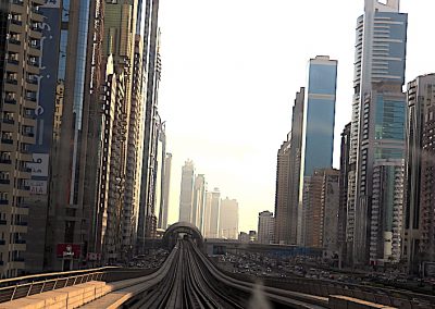 la ligne des grattes-ciels à Dubaï