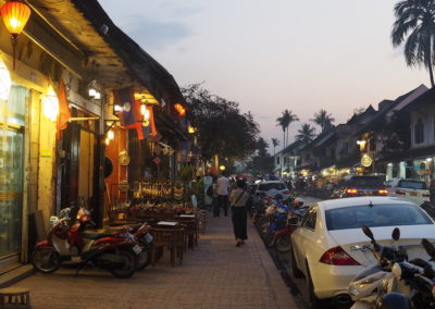 A la nuit tombée à Luang Prabang