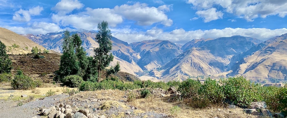 la vallée de Colca dans les Andes