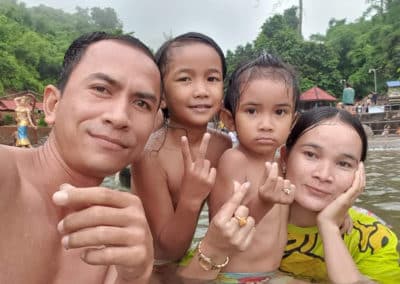 famille cambodgienne de Kep