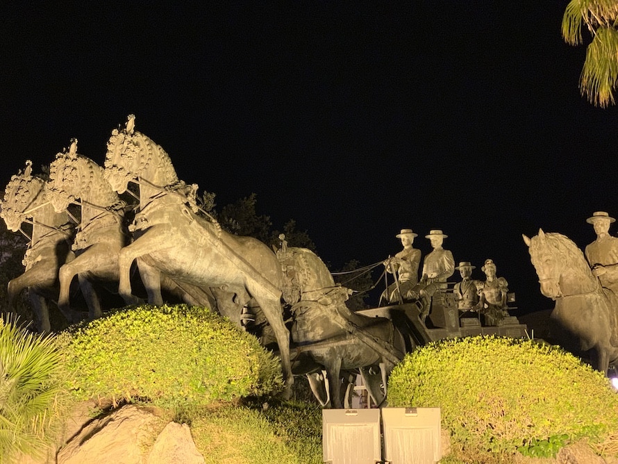statue de chevaux à Jerez