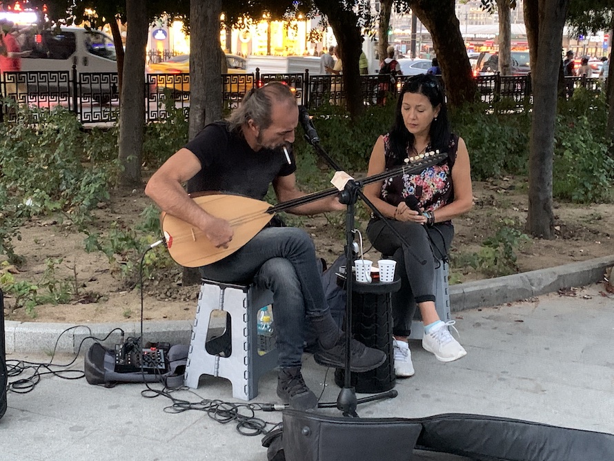 musiciens de rue à Istanbul