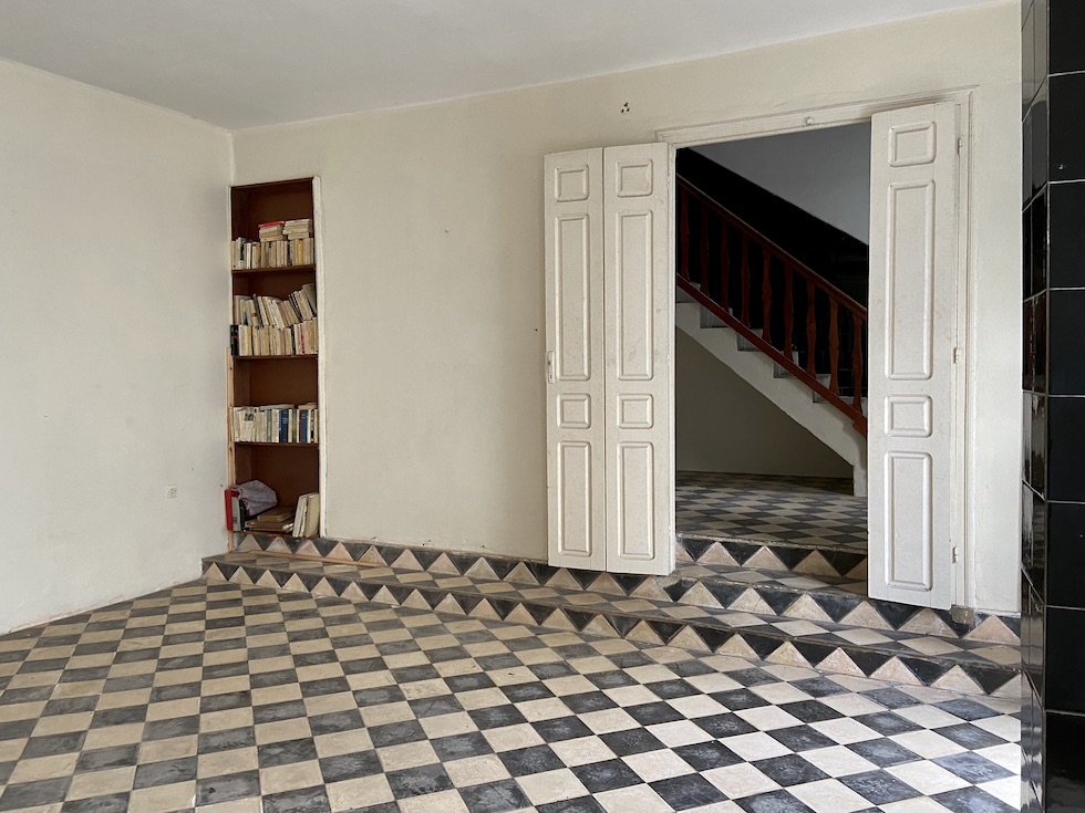 intérieur de la maison de Jean Genet à Larache