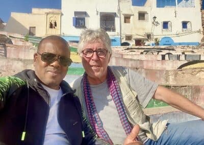 selfie avec Abdel dans la banlieue de El Djadida