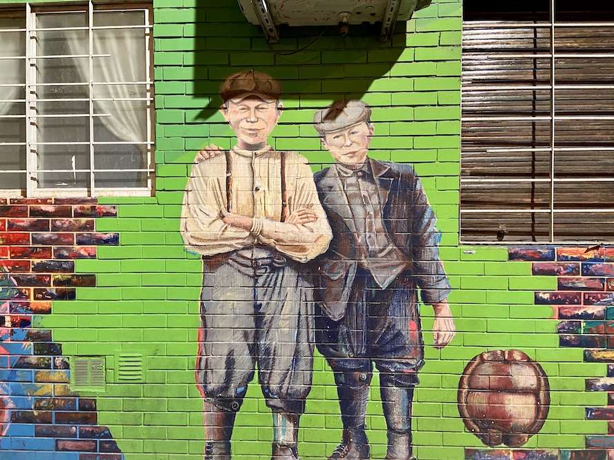 fresque dans le quartier de palermo