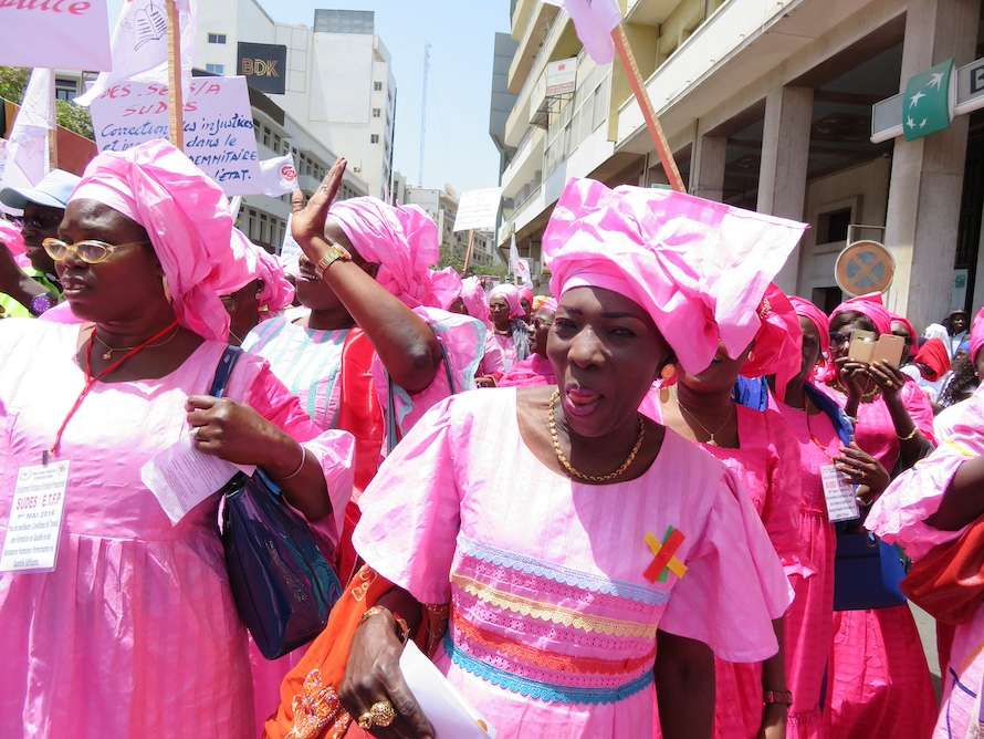defile diu 1er mai à Dakar